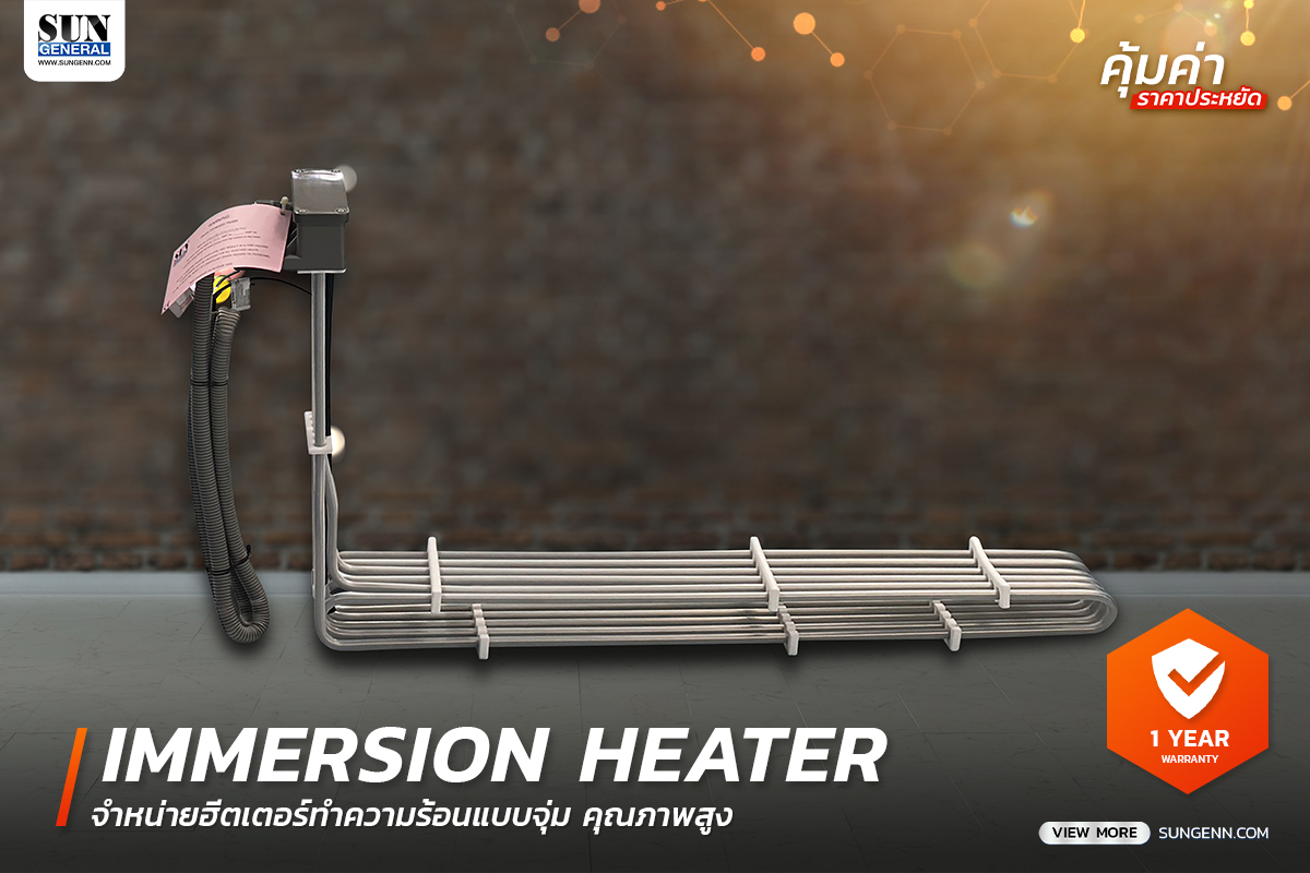 จำหน่ายฮีตเตอร์สำหรับไลน์ชุบ ทนกรด-ด่างสูง (Immersion Heaters)